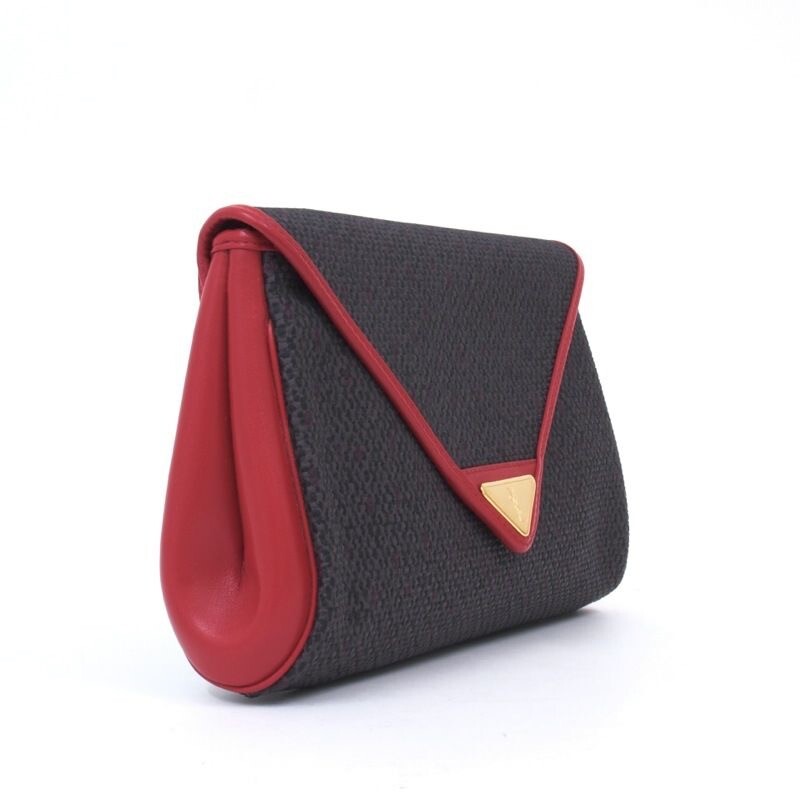 ysl triangle clutch
